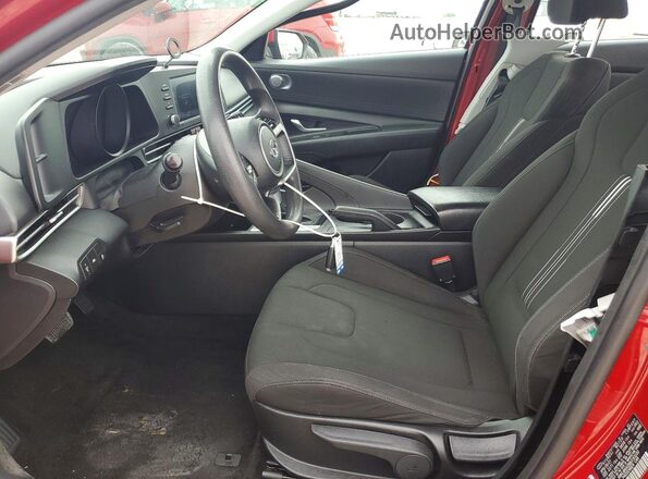 KMHLM4AG5MU193230 2021 HYUNDAI ELANTRA Red Widok wnętrza z przodu