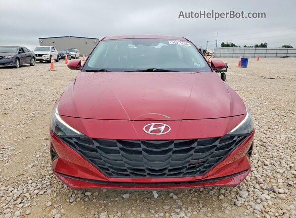 KMHLM4AG5MU193230 2021 HYUNDAI ELANTRA Red Widok z przodu