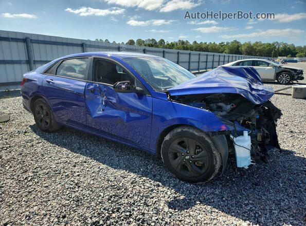 KMHLM4AG5MU209684 2021 HYUNDAI ELANTRA Blue Przód prawy