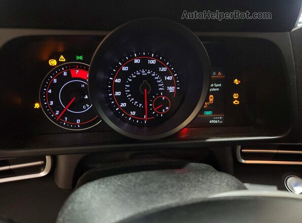KMHLM4AG6PU374941 2023 HYUNDAI ELANTRA Black ხელსაწყოთა პანელის ხედი