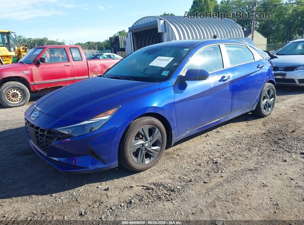 KMHLM4AG7PU587008 2023 HYUNDAI ELANTRA Dark Blue წინა მარცხენა ხედი სამი მეოთხედიდან