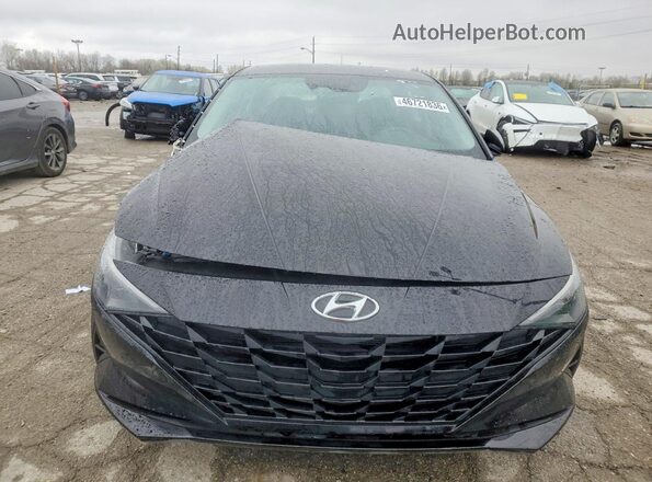 KMHLM4AG8NU344692 2022 HYUNDAI ELANTRA Черный Вид спереди