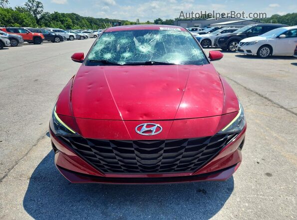 KMHLM4AG9PU410198 2023 HYUNDAI ELANTRA Red წინა ხედი