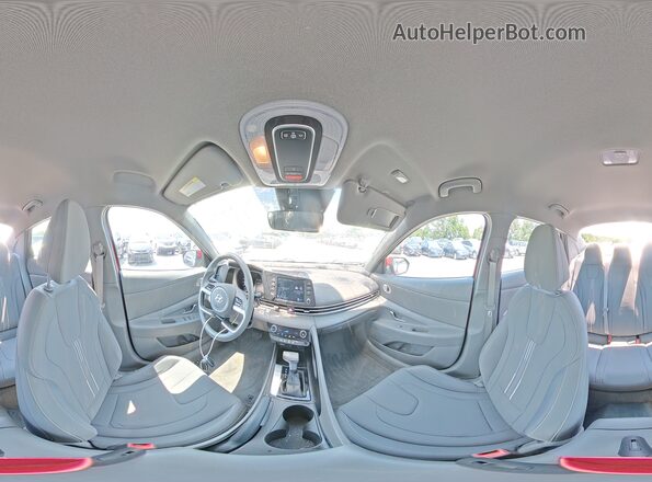 KMHLM4AG9PU410198 2023 HYUNDAI ELANTRA Red VIN კოდის სტიკერის ხედი