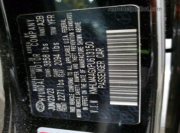 KMHLM4AGXPU613150 2023 HYUNDAI ELANTRA Black 