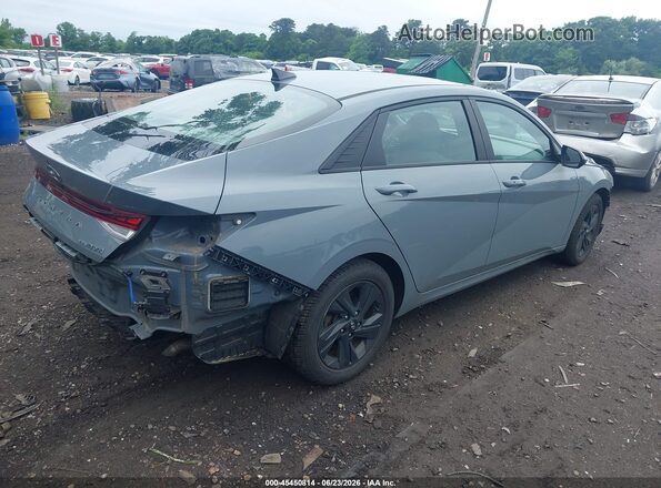 KMHLM4AJ2MU012712 2021 HYUNDAI ELANTRA HYBRID Gray Rear right