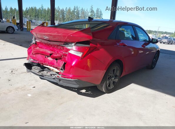 KMHLM4AJ3PU038367 2023 HYUNDAI ELANTRA HYBRID Red 