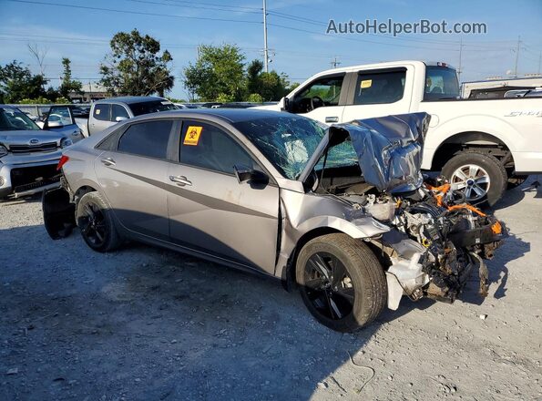 KMHLM4AJ8PU069985 2023 HYUNDAI ELANTRA Gray Przód prawy