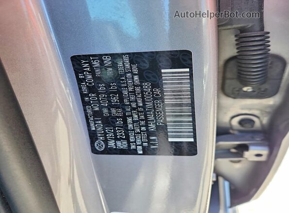 KMHLM4AJXMU005488 2021 HYUNDAI ELANTRA Silver 