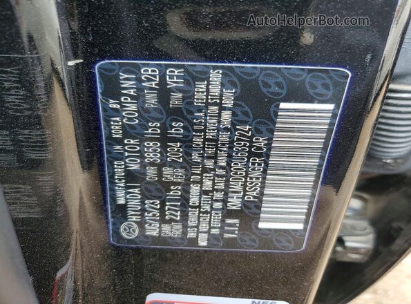 KMHLM4DG0RU639724 2024 HYUNDAI ELANTRA Black Вид наклейки з VIN-кодом
