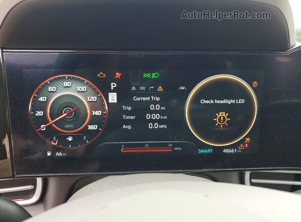 KMHLM4DG0RU639724 2024 HYUNDAI ELANTRA Black Вид щитка приладів