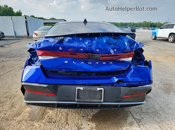 KMHLM4DG0SU067785 2025 HYUNDAI ELANTRA Blue Հետևի տեսք