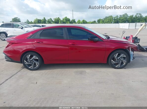 KMHLM4DG1SU087396 2025 HYUNDAI ELANTRA Red უკანა სალონის ხედი