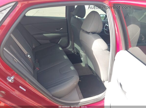 KMHLM4DG1SU087396 2025 HYUNDAI ELANTRA Red VIN კოდის სტიკერის ხედი