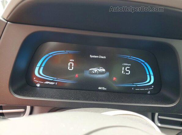 KMHLM4DG2SU040801 2025 HYUNDAI ELANTRA Black Вид щитка приладів
