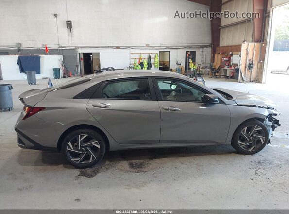 KMHLM4DG2SU883347 2025 HYUNDAI ELANTRA Gray Widok zestawu wskaźników