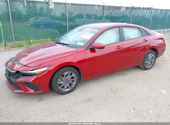 KMHLM4DG6RU689995 2024 HYUNDAI ELANTRA Red Առջևի ձախ երեք քառորդ տեսարան