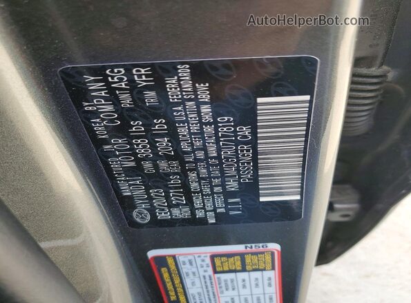 KMHLM4DG7RU717819 2024 HYUNDAI ELANTRA Серый Вид подкапотного пространства