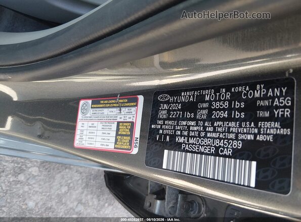 KMHLM4DG8RU845289 2024 HYUNDAI ELANTRA Серый Вид подкапотного пространства