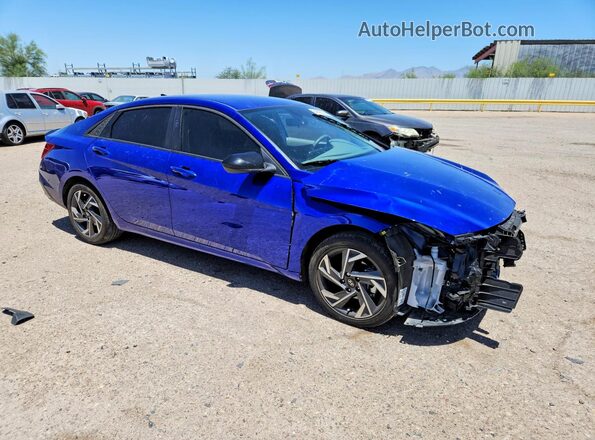 KMHLM4DG8SU024666 2025 HYUNDAI ELANTRA Blue Przód prawy