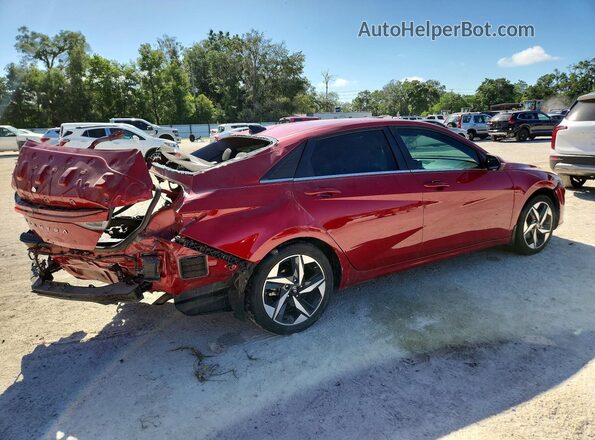 KMHLN4AG0MU139007 2021 HYUNDAI ELANTRA Красный Задняя правая четверть