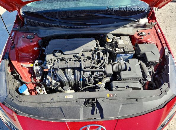 KMHLN4AG0MU139007 2021 HYUNDAI ELANTRA Красный Вид задней части салона
