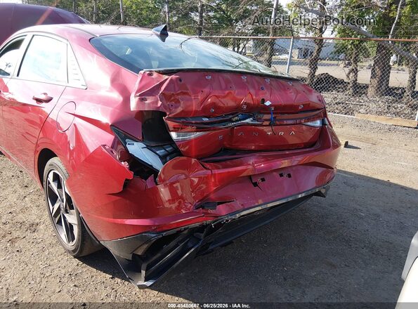 KMHLN4AG0MU168250 2021 HYUNDAI ELANTRA Red Front view