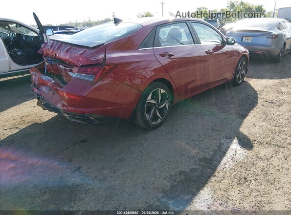 KMHLN4AG0MU168250 2021 HYUNDAI ELANTRA Red Rear right