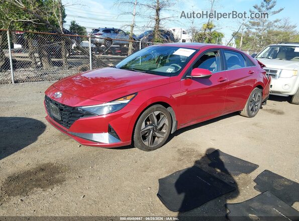 KMHLN4AG0MU168250 2021 HYUNDAI ELANTRA Red Front left