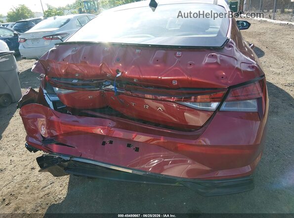 KMHLN4AG0MU168250 2021 HYUNDAI ELANTRA Red 