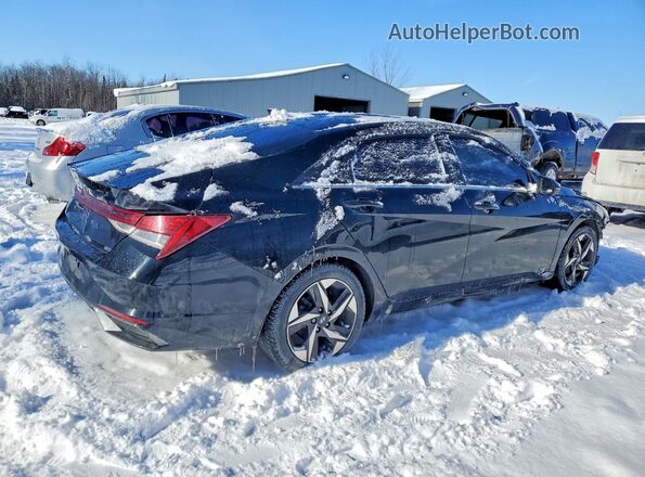 KMHLN4AG2MU100581 2021 HYUNDAI ELANTRA Black Հետևի աջ