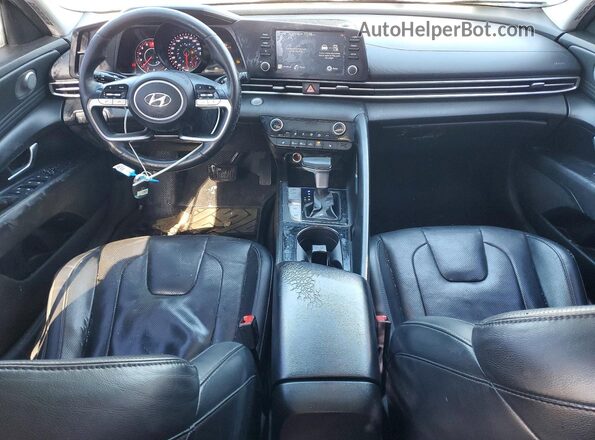 KMHLN4AG2MU100581 2021 HYUNDAI ELANTRA Black Առջևի վահանակի տեսք