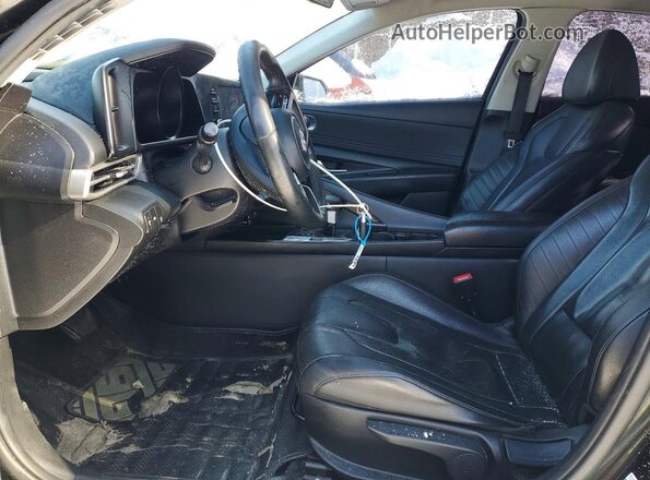 KMHLN4AG2MU100581 2021 HYUNDAI ELANTRA Black Սալոնի դիմացի տեսք