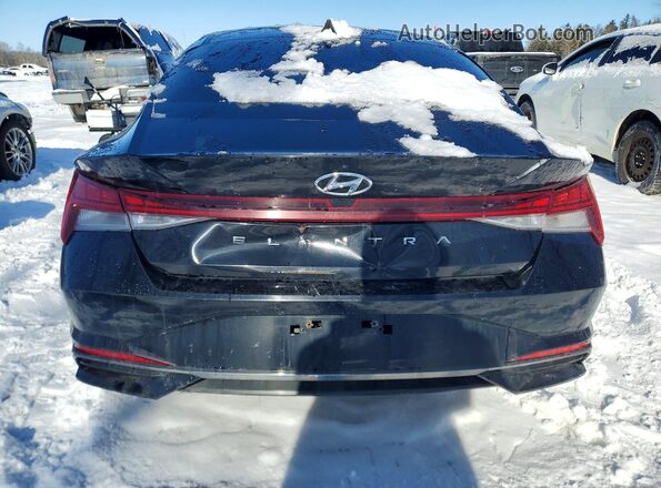 KMHLN4AG2MU100581 2021 HYUNDAI ELANTRA Black Հետևի տեսք