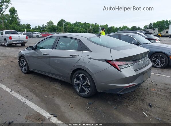 KMHLN4AJ0MU003715 2021 HYUNDAI ELANTRA HYBRID Silver უკანა მარცხენა