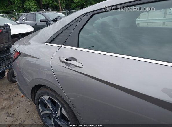 KMHLN4AJ0MU003715 2021 HYUNDAI ELANTRA HYBRID Silver წინა ხედი