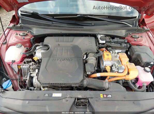 KMHLN4AJ1PU080405 2023 HYUNDAI ELANTRA HYBRID Red უკანა ხედი