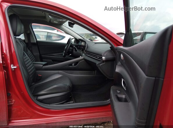 KMHLN4AJ1PU080405 2023 HYUNDAI ELANTRA HYBRID Red წინა სალონის ხედი