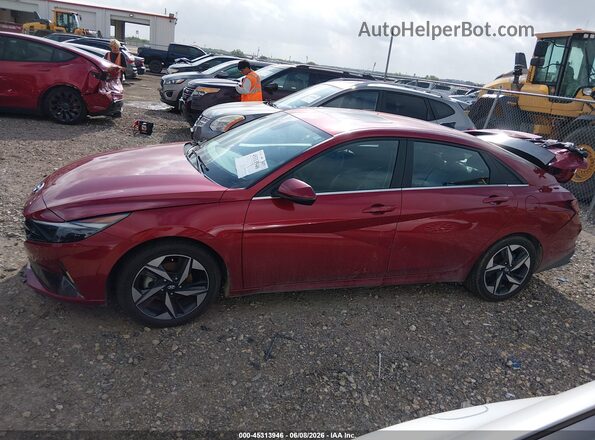 KMHLN4AJ1PU080405 2023 HYUNDAI ELANTRA HYBRID Red სალონის 360-გრადუსიანი ხედი