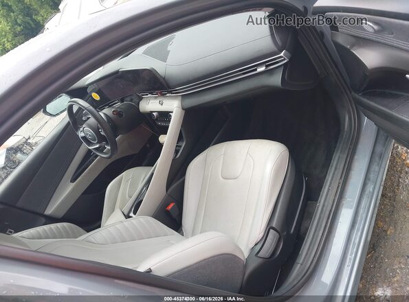 KMHLN4AJ9PU045255 2023 HYUNDAI ELANTRA HYBRID Gray Widok wnętrza z przodu