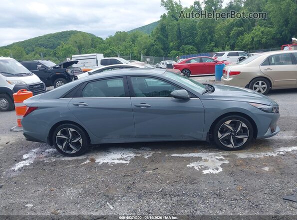 KMHLN4AJ9PU045255 2023 HYUNDAI ELANTRA HYBRID Gray Widok wnętrza z tyłu