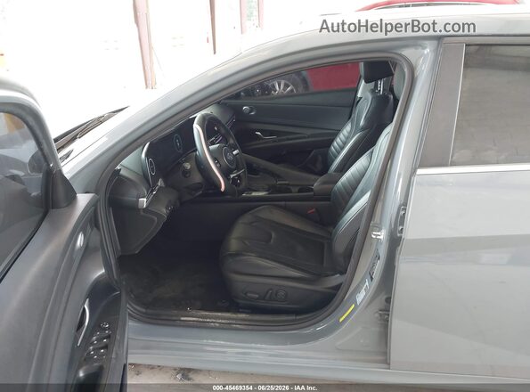 KMHLP4AG0MU152124 2021 HYUNDAI ELANTRA Blue Widok wnętrza z przodu