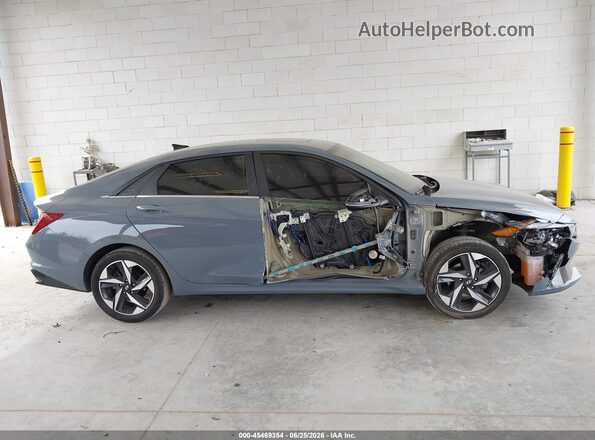 KMHLP4AG0MU152124 2021 HYUNDAI ELANTRA Blue Widok wnętrza 360 stopni