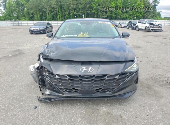 KMHLP4AG0NU365477 2022 HYUNDAI ELANTRA Black Вид спереду