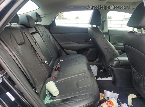 KMHLP4AG0NU365477 2022 HYUNDAI ELANTRA Black Вид задніх сидінь