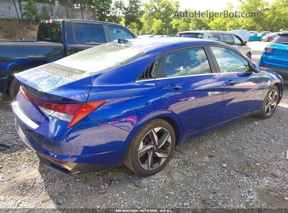 KMHLP4AG2NU229061 2022 HYUNDAI ELANTRA Blue Trasero derecho