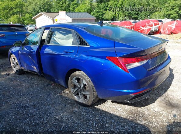KMHLP4AG2NU229061 2022 HYUNDAI ELANTRA Blue Trasero izquierdo