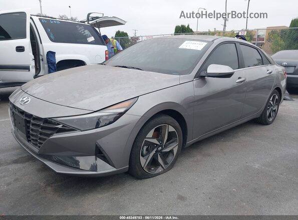 KMHLP4AG3PU403299 2023 HYUNDAI ELANTRA Gray წინა მარცხენა ხედი სამი მეოთხედიდან