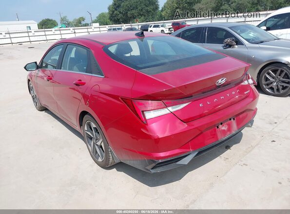 KMHLP4AG4NU266869 2022 HYUNDAI ELANTRA Красный Задняя левая четверть