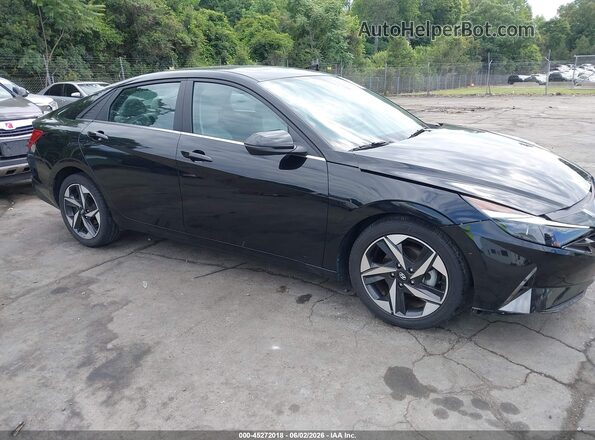 KMHLP4AG5PU462936 2023 HYUNDAI ELANTRA Black Rear interior view